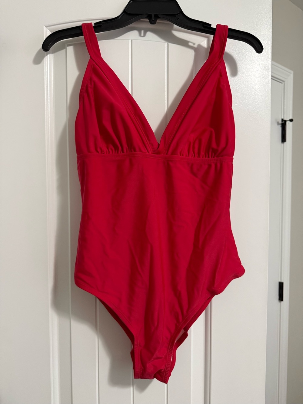 Cupshe Red V-Neck One-Piece Swimsuit